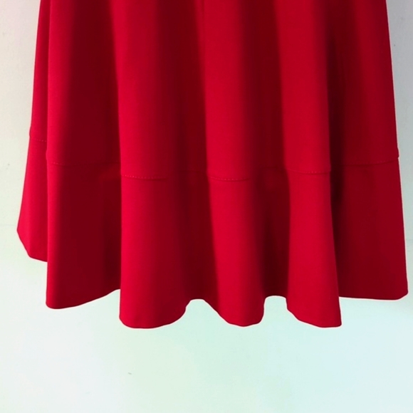 Love Ady V Neck Fit and Flare Skater Dress Red XS - Picture 12 of 16